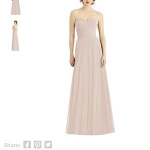 Bella Bridesmaids Full Length Strapless Dress